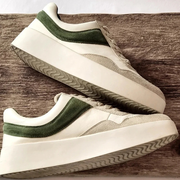 || VINCE || Warren retro sneaker, platform, lace ups, leather, suede - Picture 6 of 9